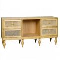 Consolle in legno, colore marrone chiaro