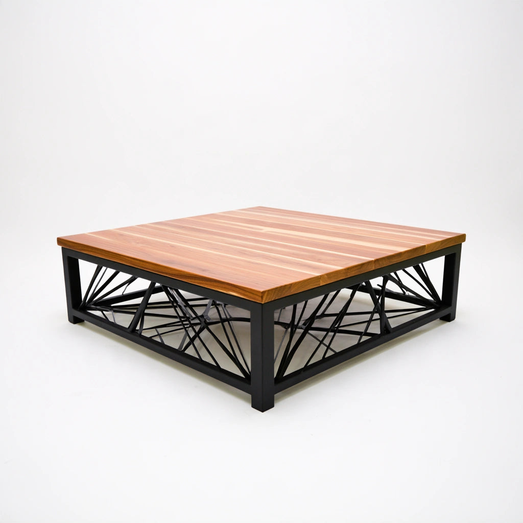 Tavolino da salotto in legno, colore marrone chiaro