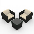 Set salotto da giardino, colore grigio scuro
